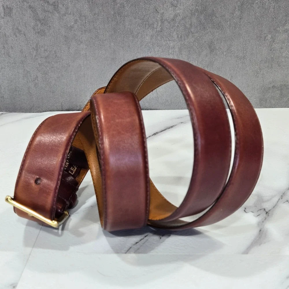 Arden Leather Co Harness Leather Belt Mens 48 Brown Classic Heritage Work